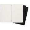 Zestaw 3 Zeszytów MOLESKINE Cahier Journals L (13x21cm) gładki, 80 stron, czarny