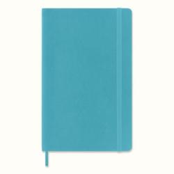 Notes MOLESKINE L (13x21 cm) gładki, miękka oprawa, reef blue, 192 strony, niebieski