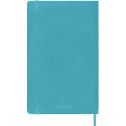 Notes MOLESKINE L (13x21 cm) gładki, miękka oprawa, reef blue, 192 strony, niebieski