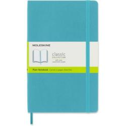 Notes MOLESKINE L (13x21 cm) gładki, miękka oprawa, reef blue, 192 strony, niebieski
