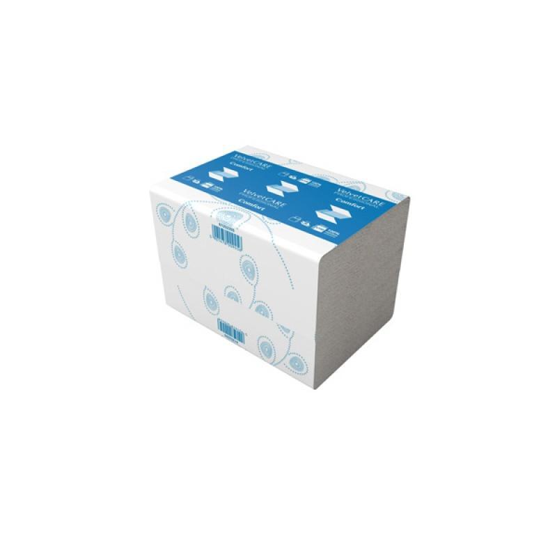 Serwetki celulozowe VELVET, 2-warstwowe, 6000 listków, 40szt., białe
