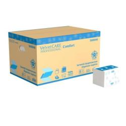 Serwetki celulozowe VELVET, 2-warstwowe, 6000 listków, 40szt., białe