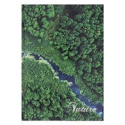 PAKIET Brulion OFFICE PRODUCTS, Nature, A4, w kratkę, 96 kart., mix