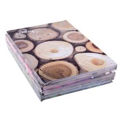 PAKIET Brulion OFFICE PRODUCTS, Nature, A4, w linie, 96 kart., mix