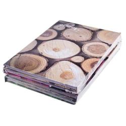 PAKIET Brulion OFFICE PRODUCTS, Nature, A5, w linie, 96 kart., mix