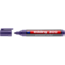Edding Marker foliowy 300 fiol. z końcówką okrągłą do pisania na folii i gładkich powierzchniach