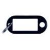 Zawieszki na klucze OFFICE PRODUCTS, 50x20mm, 10szt., czarne