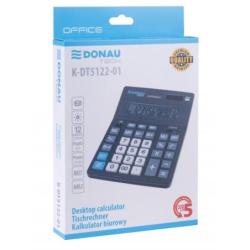 Kalkulator biurowy DONAU TECH OFFICE, CI-CDB1201BK, 12-cyfr. wyświetlacz, wym. 201x155x35mm, czarny