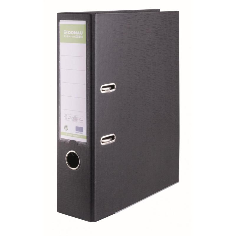 Segregator DONAU PREMIUM MAXI, FSC, A4/80mm, czarny