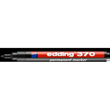 Marker niezmywalny Edding 370 czarny 1mm