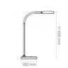 Lampka na biurko CEP CLED-0290, Flex, czarny