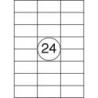 Etykiety OFFICE PRODUCTS, 64,6x33,8mm, białe, 100 ark.