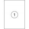 Etykiety OFFICE PRODUCTS, 199,6x289,1mm, białe, 100 ark.