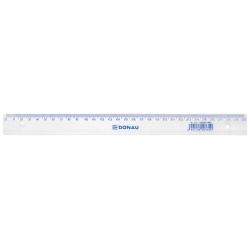 Linijka DONAU, 30cm, zawieszka, transparentna