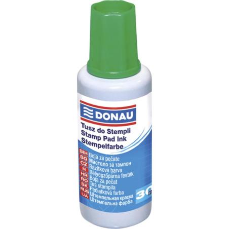 PAKIET Tusz do pieczątek DONAU, 30ml, zielony