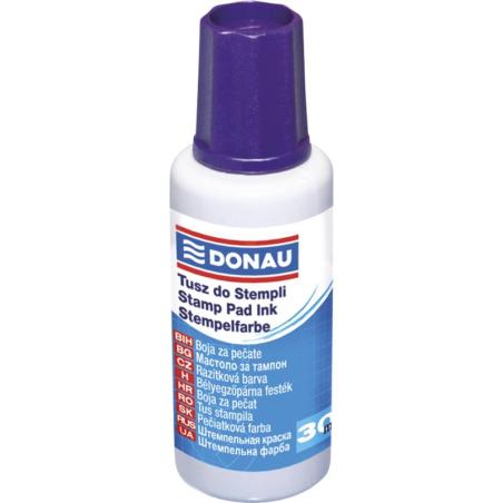 PAKIET Tusz do pieczątek DONAU, 30ml, fioletowy