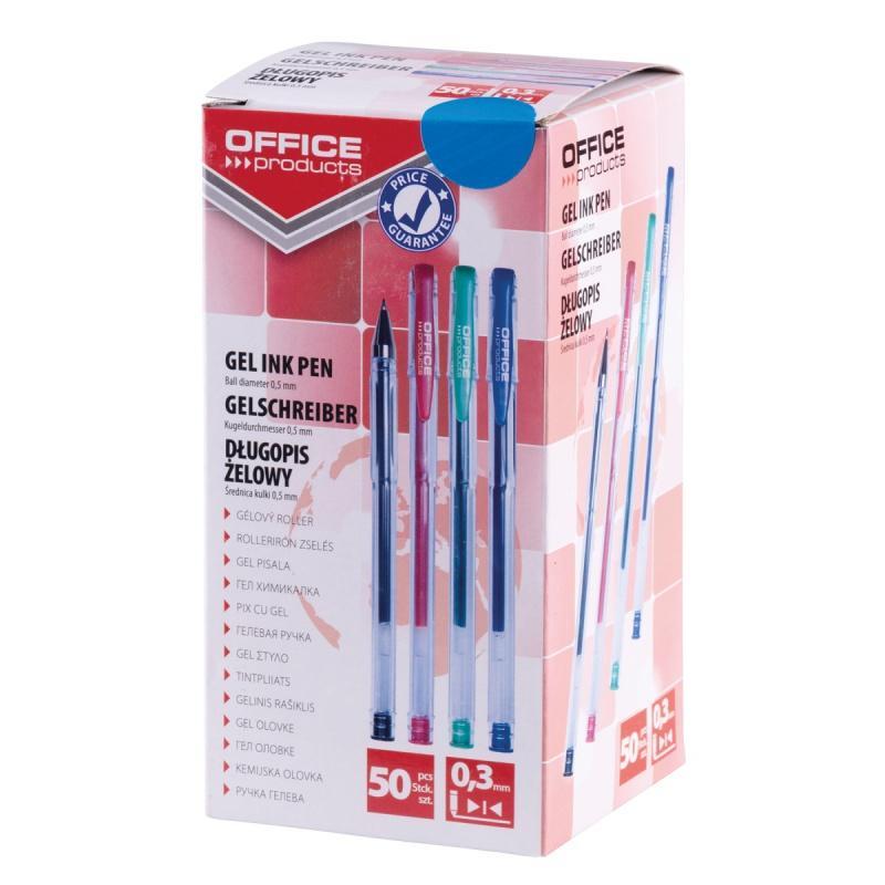 PAKIET Długopis żelowy OFFICE PRODUCTS Classic 0,5mm, niebieski
