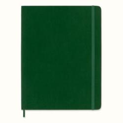 Notes MOLESKINE XL (19x25cm) w kropki, miękka oprawa, myrtle green, 192 strony, zielony