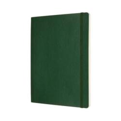 Notes MOLESKINE XL (19x25cm) w kropki, miękka oprawa, myrtle green, 192 strony, zielony