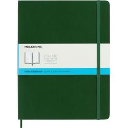 Notes MOLESKINE XL (19x25cm) w kropki, miękka oprawa, myrtle green, 192 strony, zielony