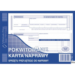 Pokwitowanie karty naprawy...