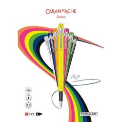 Pióro wieczne CARAN D'ACHE 849, M, niebieskie