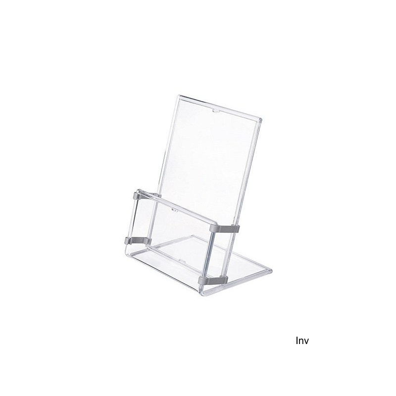 Stojak na ulotki Panta Plast A4, transparentny, kieszeń 2 cm, 1 sztuka