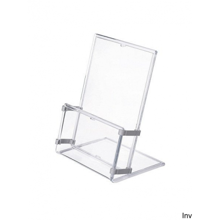Stojak na ulotki Panta Plast A4, transparentny, kieszeń 2 cm, 1 sztuka