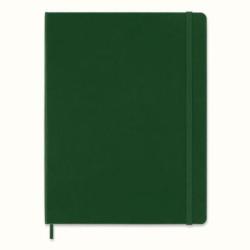 Notes MOLESKINE Classic XL (19x25cm) w kropki, twarda oprawa, myrtle green, 192 strony, zielony