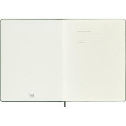 Notes MOLESKINE Classic XL (19x25cm) w kropki, twarda oprawa, myrtle green, 192 strony, zielony