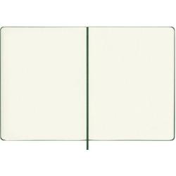 Notes MOLESKINE Classic XL (19x25cm) w kropki, twarda oprawa, myrtle green, 192 strony, zielony