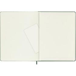 Notes MOLESKINE Classic XL (19x25cm) w kropki, twarda oprawa, myrtle green, 192 strony, zielony