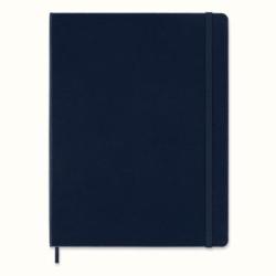 Notes MOLESKINE Classic XL (19x25cm) w linie, twarda oprawa, sapphire blue, 192 strony, niebieski