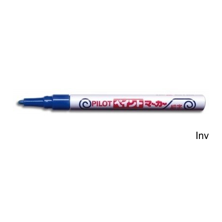 Marker olejowy Pilot M-20PF niebieski F, grubość pisania 1,0 mm, wodoodporny, aluminiowa obudowa