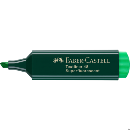 Zakreślacz TEXTLINER 48 zielony Faber-Castell 154863, 5-2-1 mm, na bazie wody, możliwość napełniania