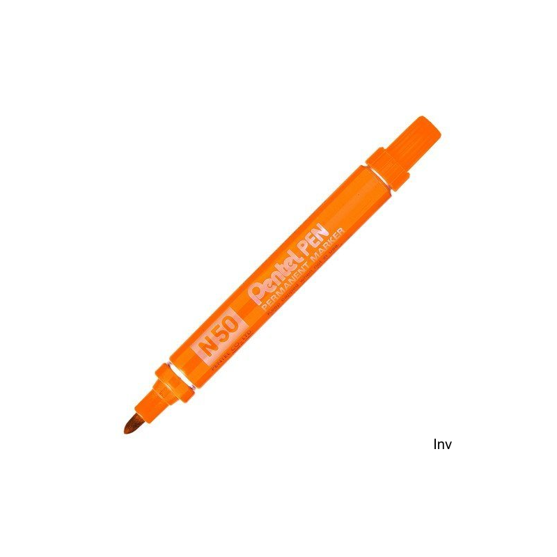 Marker permanentny pomarańczowy 4,3 mm PENTEL z okrągłą końcówką, wodoodporny, do metalu, szkła, plastiku, gumy
