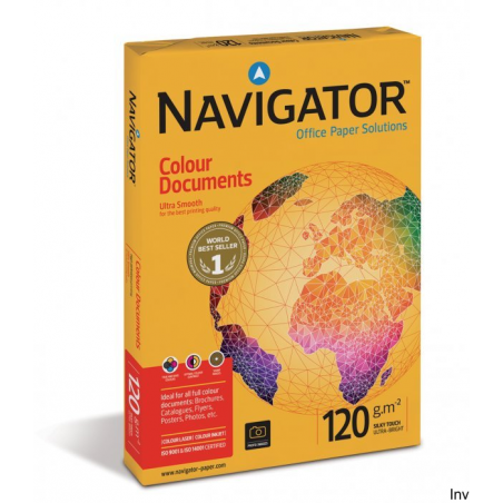 Papier kolorowy A4 120g NAVIGATOR Colour Documents do drukarek atramentowych i laserowych, 1 ryza