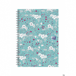 Kołonotatnik B5 60 kartek linia/tagi FLORAL Oxford