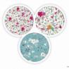 Kołonotatnik B5 60 kartek linia/tagi FLORAL Oxford