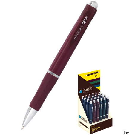Długopis automatyczny Grand GR-2006A, niebieski tusz, 0,7 mm, ergonomiczna obudowa, wymienny wkład GR-W1