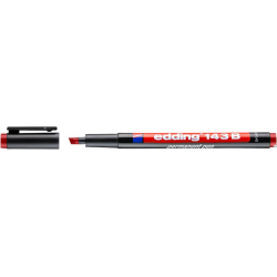 Edding Foliopis 1-3 mm czerwony marker OHP ze ściętą końcówką do folii prezentacyjnych