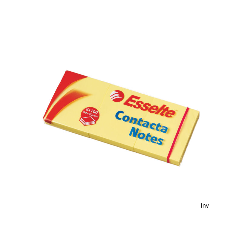 Bloczki samoprzylepne Esselte 40x50 mm żółte 400 sztuk 83012