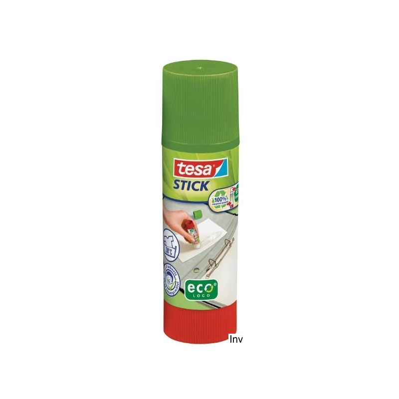 Klej w sztyfcie Tesa Ecologo 40g - do papieru, tkanin, filcu, bez rozpuszczalników, z recyklingu