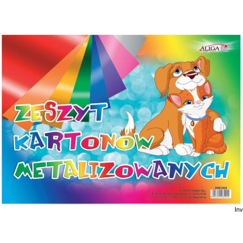 Zeszyt papierów metalicznych B4 Aliga ZKM-2924