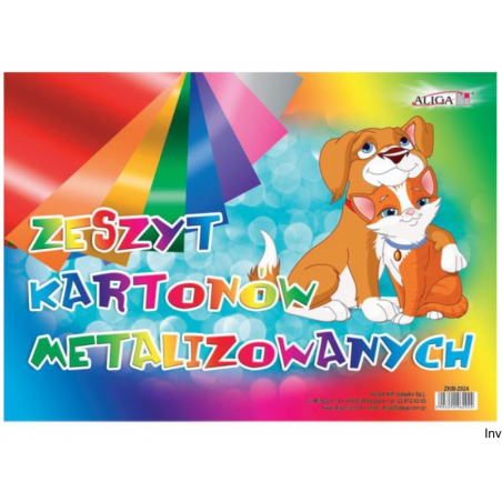 Zeszyt papierów metalicznych B4 Aliga ZKM-2924