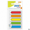 Zakładki indeksujące Strzałki 45x12 mm mix 5 kolorów neon StickN