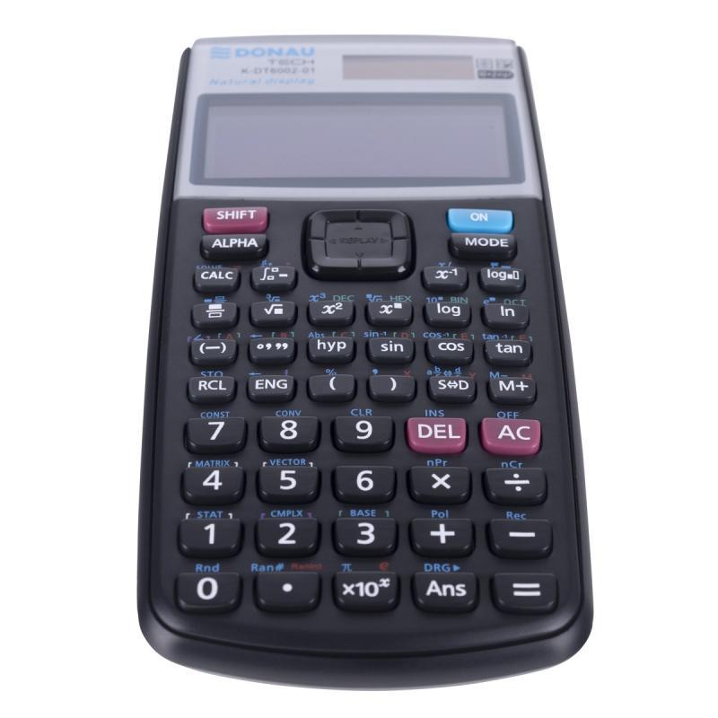 Kalkulator naukowy DONAU TECH, natur. zapis, 417 funkcji, 164x84x19 mm, czarny