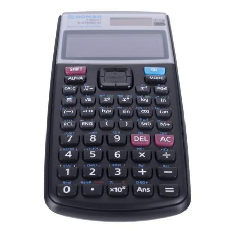 Kalkulator naukowy DONAU TECH, natur. zapis, 417 funkcji, 164x84x19 mm, czarny
