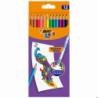Kredki ołówkowe BIC Kids Evolution Illusion, nietoksyczne, bezdrzewne, 12 sztuk