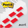 Post-It 3M zakładki indeksujące czerwone 25x43mm 50 sztuk